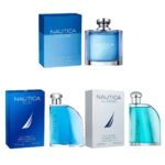 paquete de perfume 3×1 nautica voyage + blue + classic adt de 100ml hombre