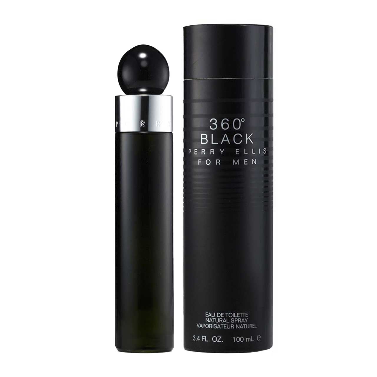 perfume 360 black 100ml agua de tocador hombre
