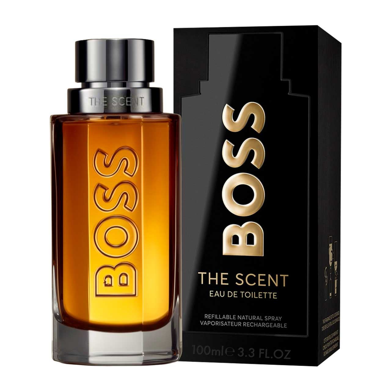 perfume boss the scent refilable 100ml agua de tocador hombre