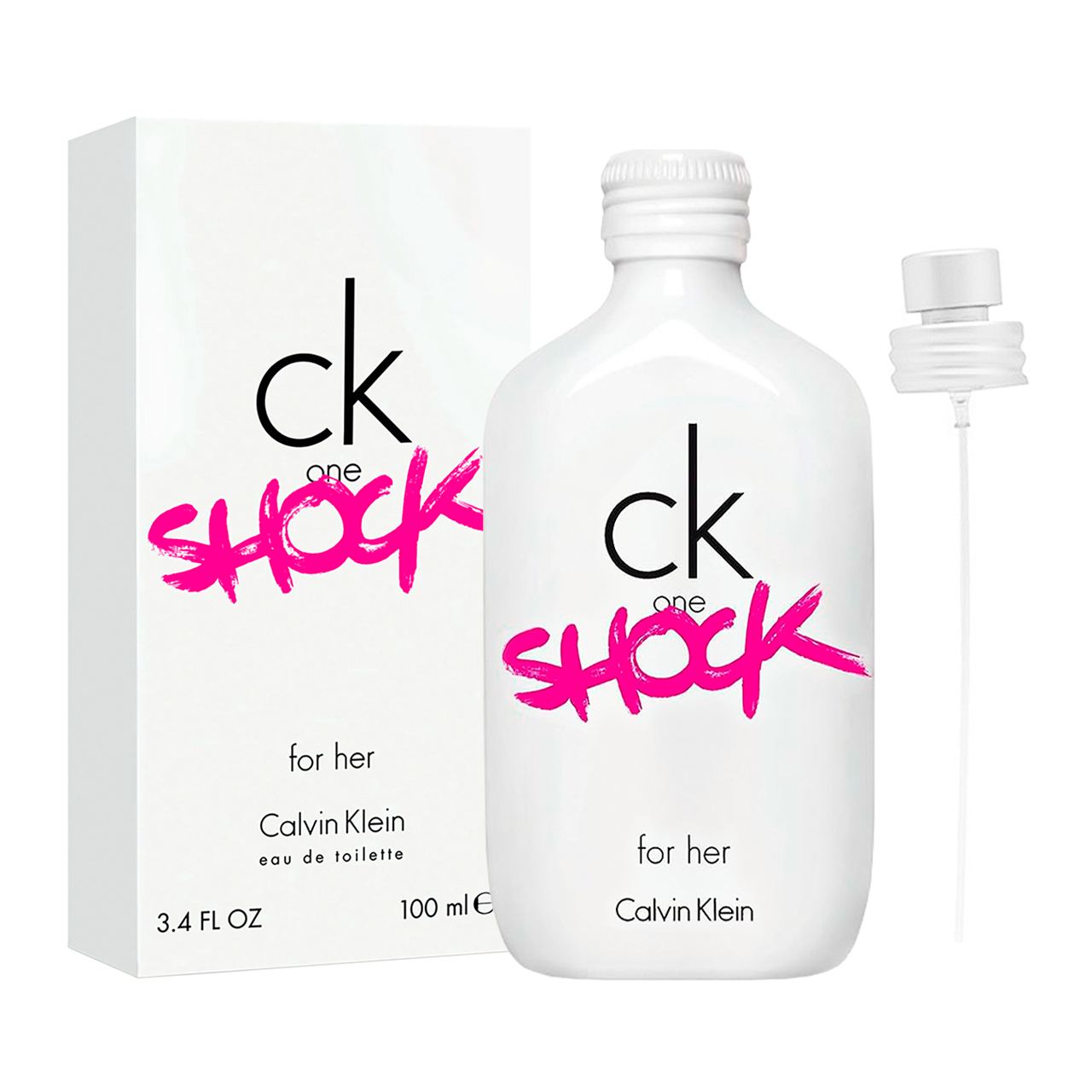 perfume ck one shock 100ml agua de tocador dama