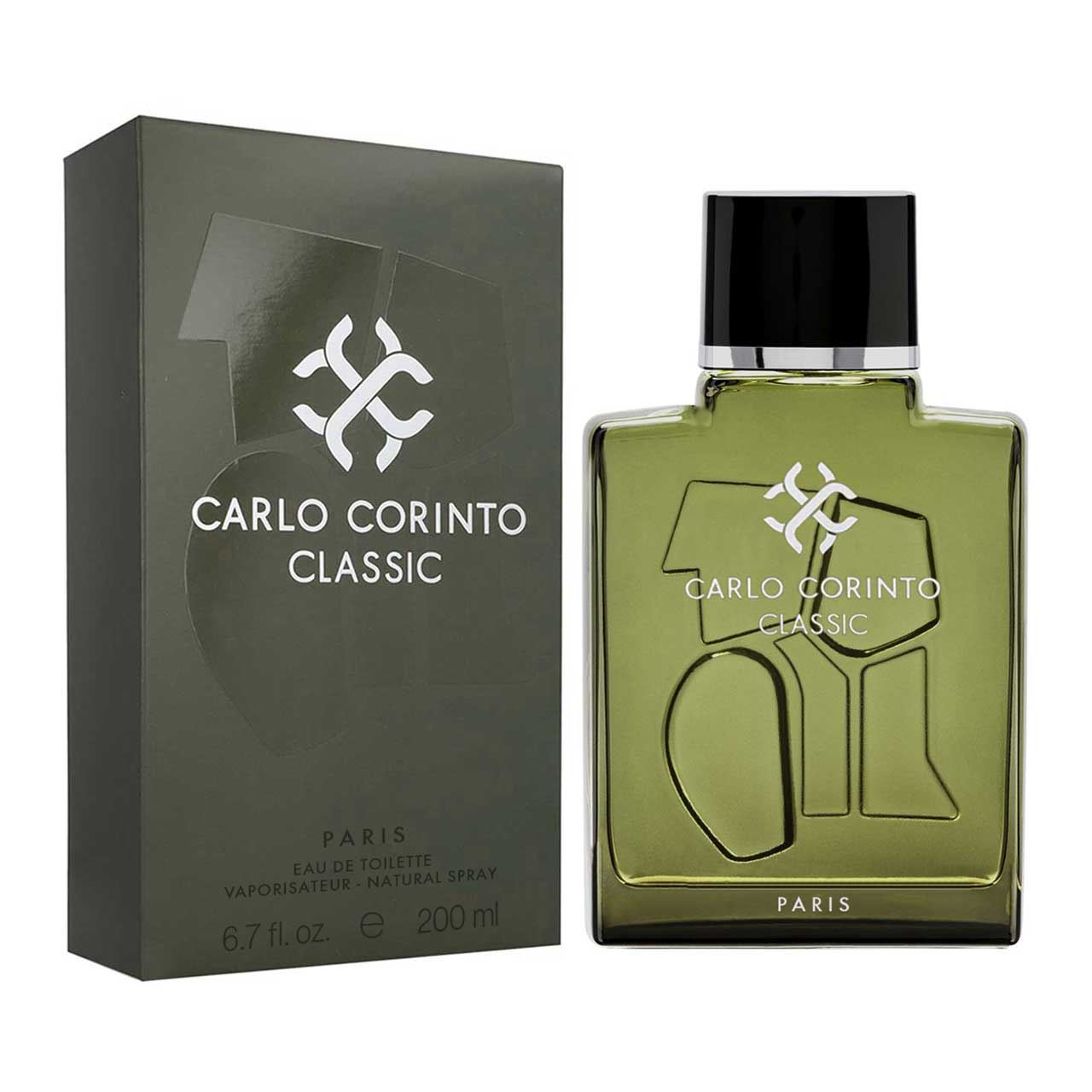 perfume carlo corinto 200ml agua de tocador hombre