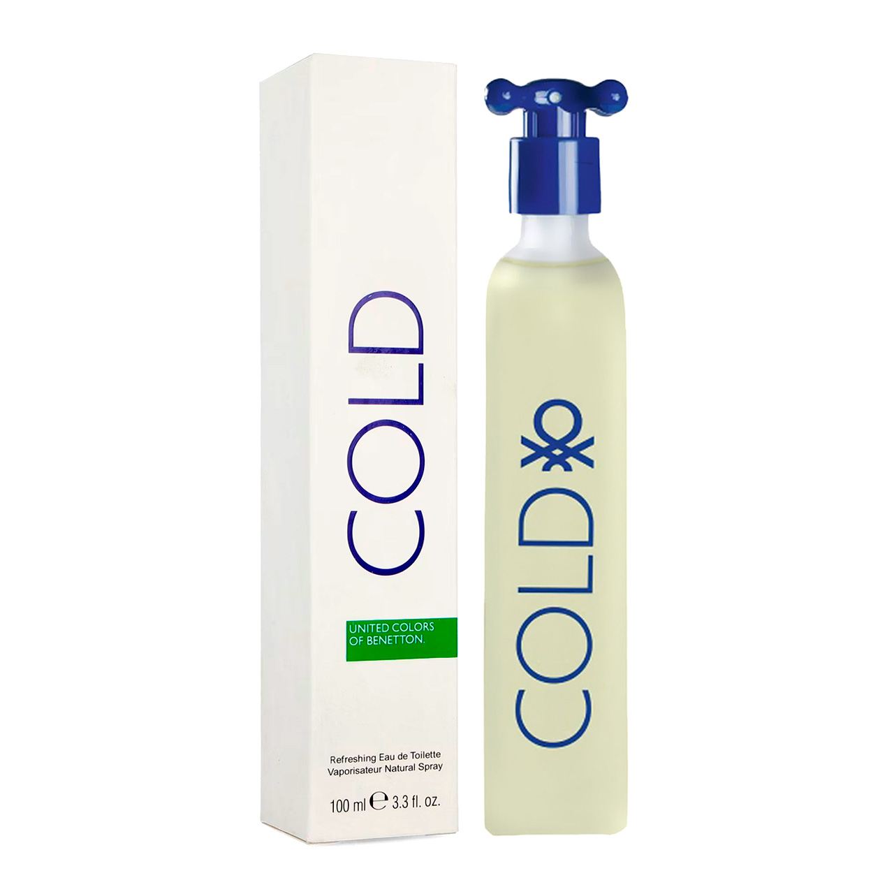 perfume cold by benetton 100ml agua de tocador hombre
