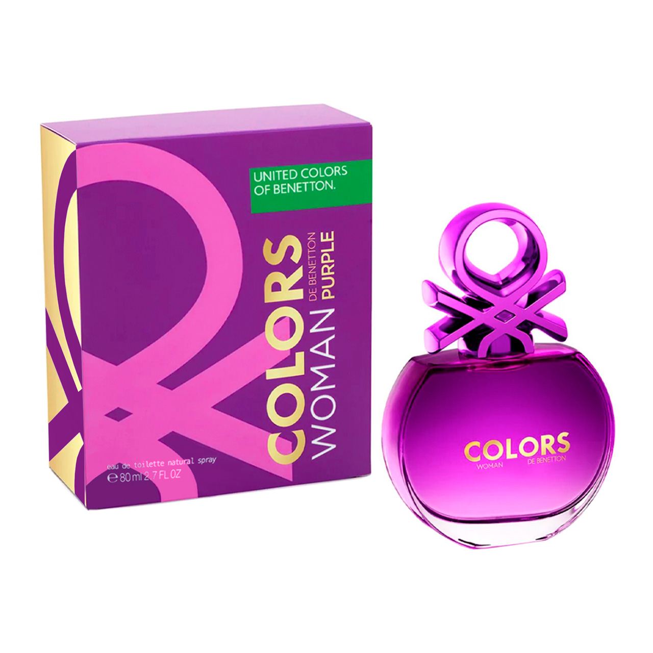 perfume colors purple agua de tocador 80ml dama