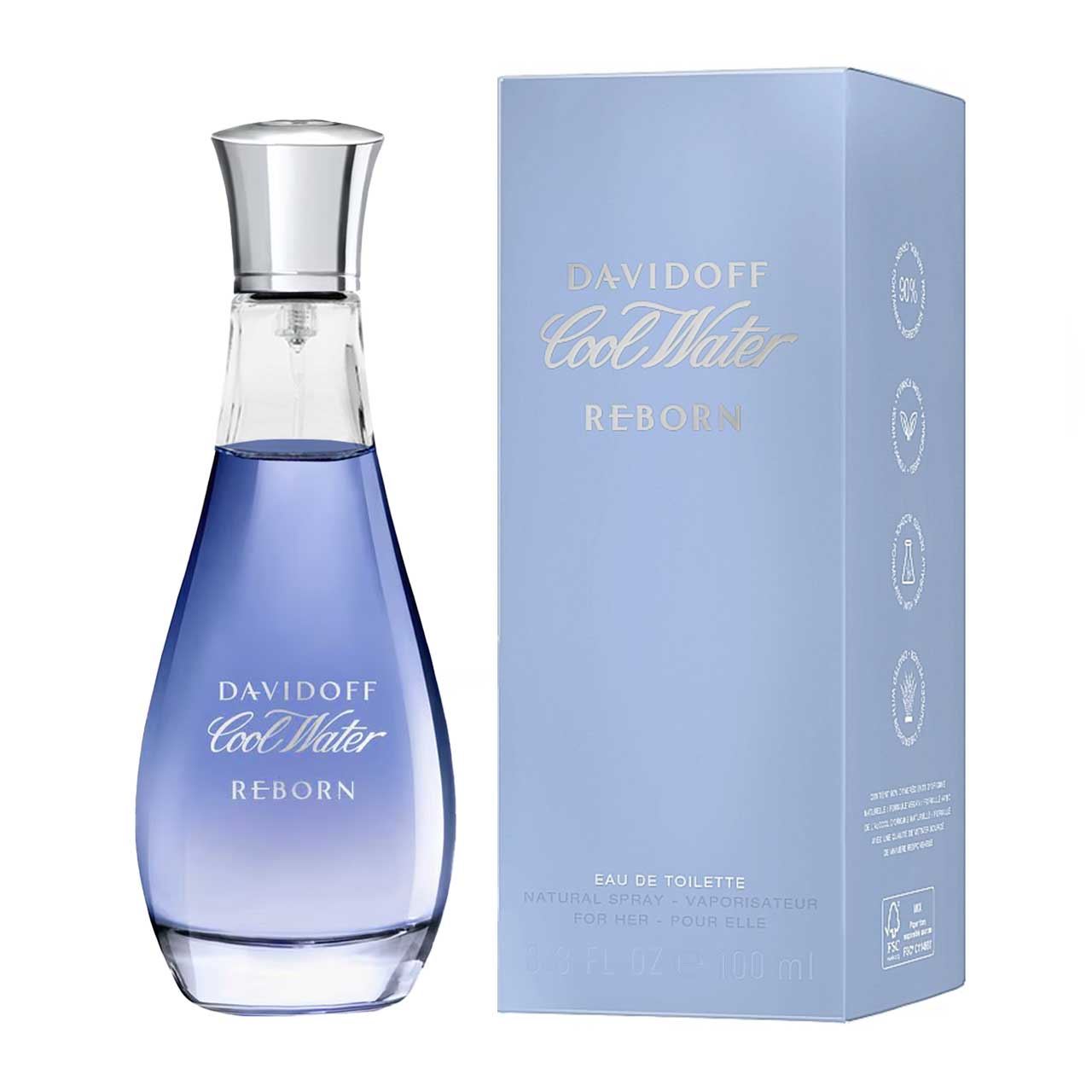 perfume cool water reborn 100ml agua de tocador dama
