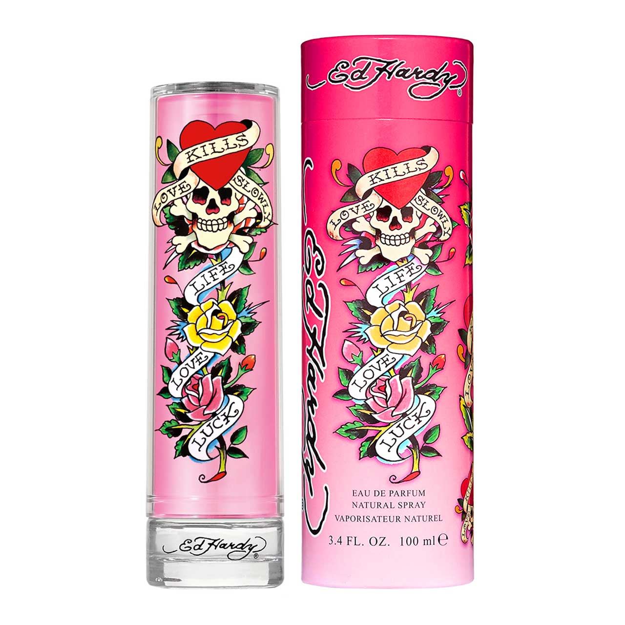 perfume ed hardy 100ml agua de perfume dama