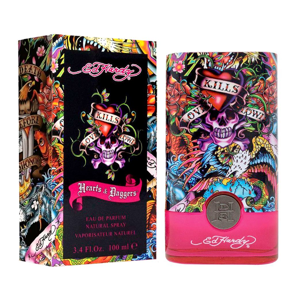 perfume ed hardy hearts daggers 100ml agua de perfume dama
