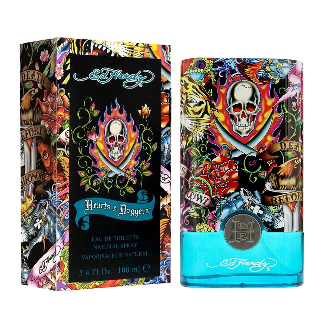 perfume ed hardy hearts daggers 100ml agua de tocador hombre