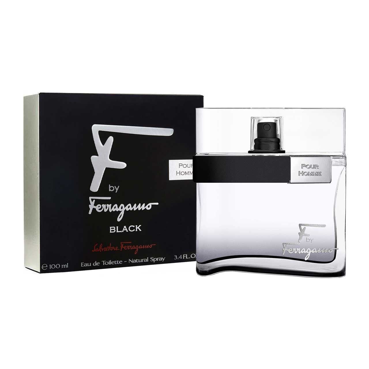 perfume f by ferragamo black 100ml agua de tocador hombre