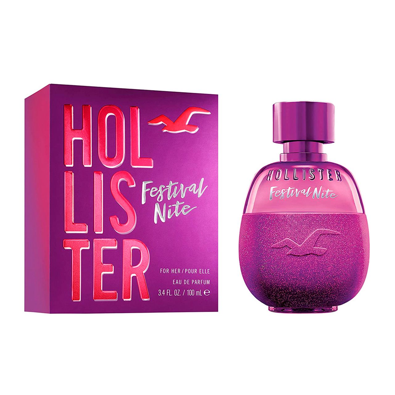 perfume hollister festival nite 100ml agua de perfume dama