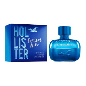 perfume hollister festival nite 100ml agua de tocador hombre