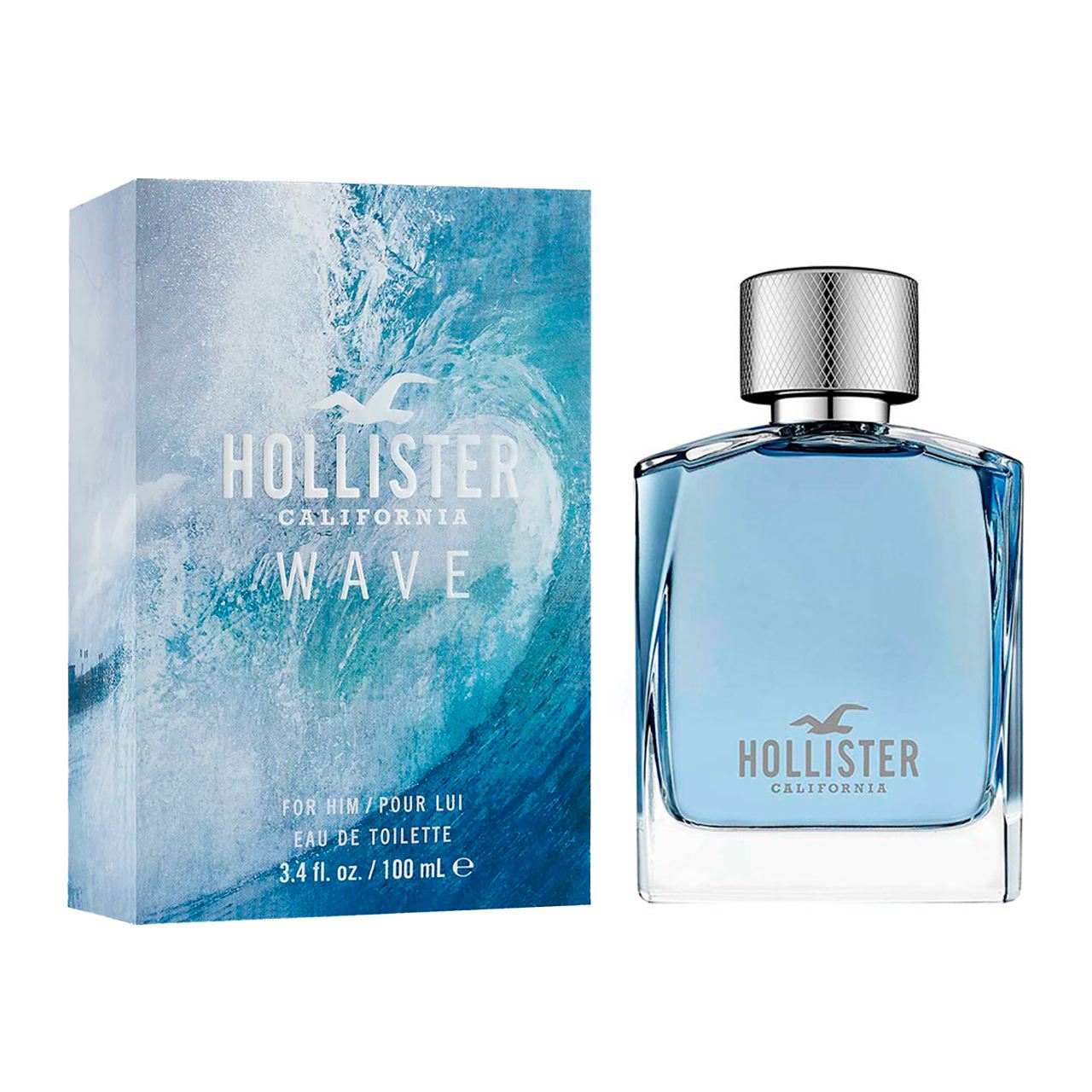 perfume hollister wave 100ml agua de tocador hombre
