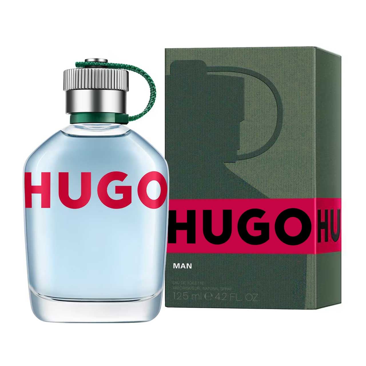 perfume hugo (verde) agua de tocador 125ml hombre