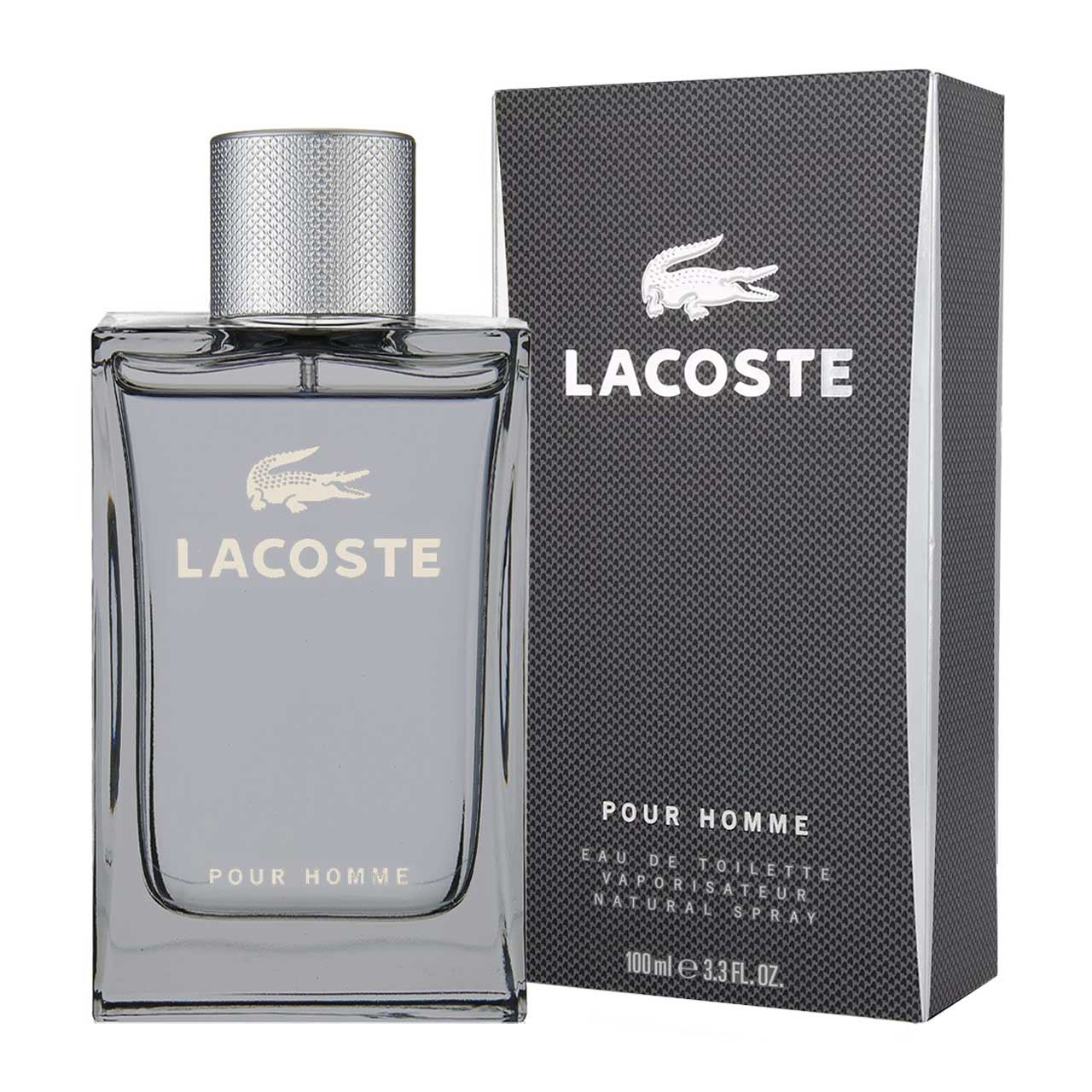 perfume lacoste 100ml agua de tocador hombre (gris)