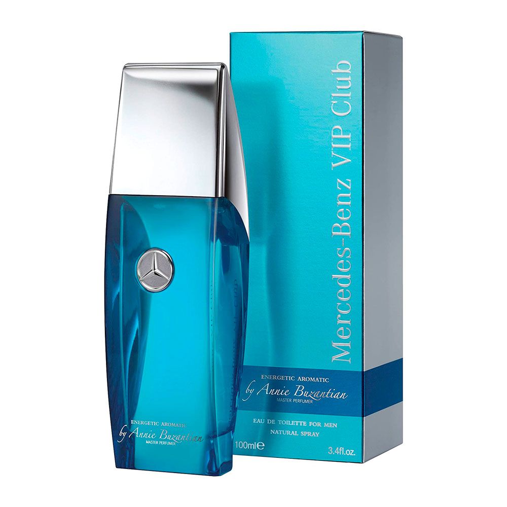 perfume mercedes benz vip club energetic aromatic agua de tocador 100 ml hombre
