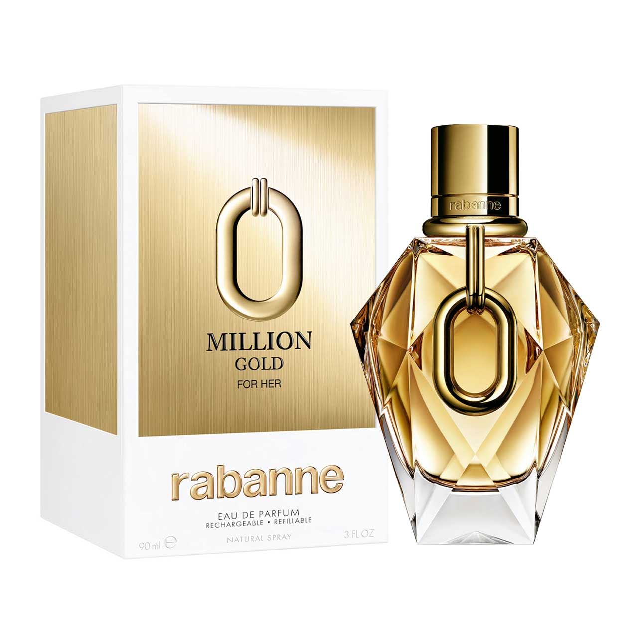 perfume million gold for her refillable agua de perfume 90ml dama