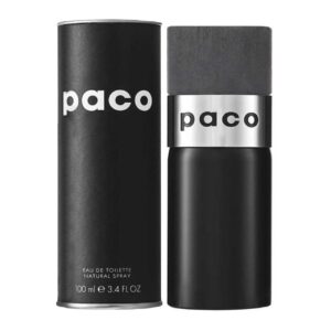 perfume paco lata negra 100ml agua de tocador hombre
