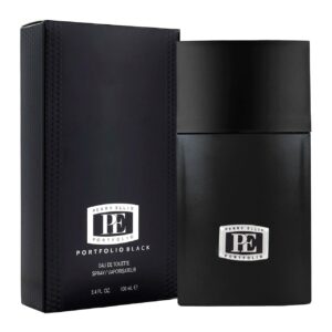 perfume portfolio black 100ml agua de tocador hombre