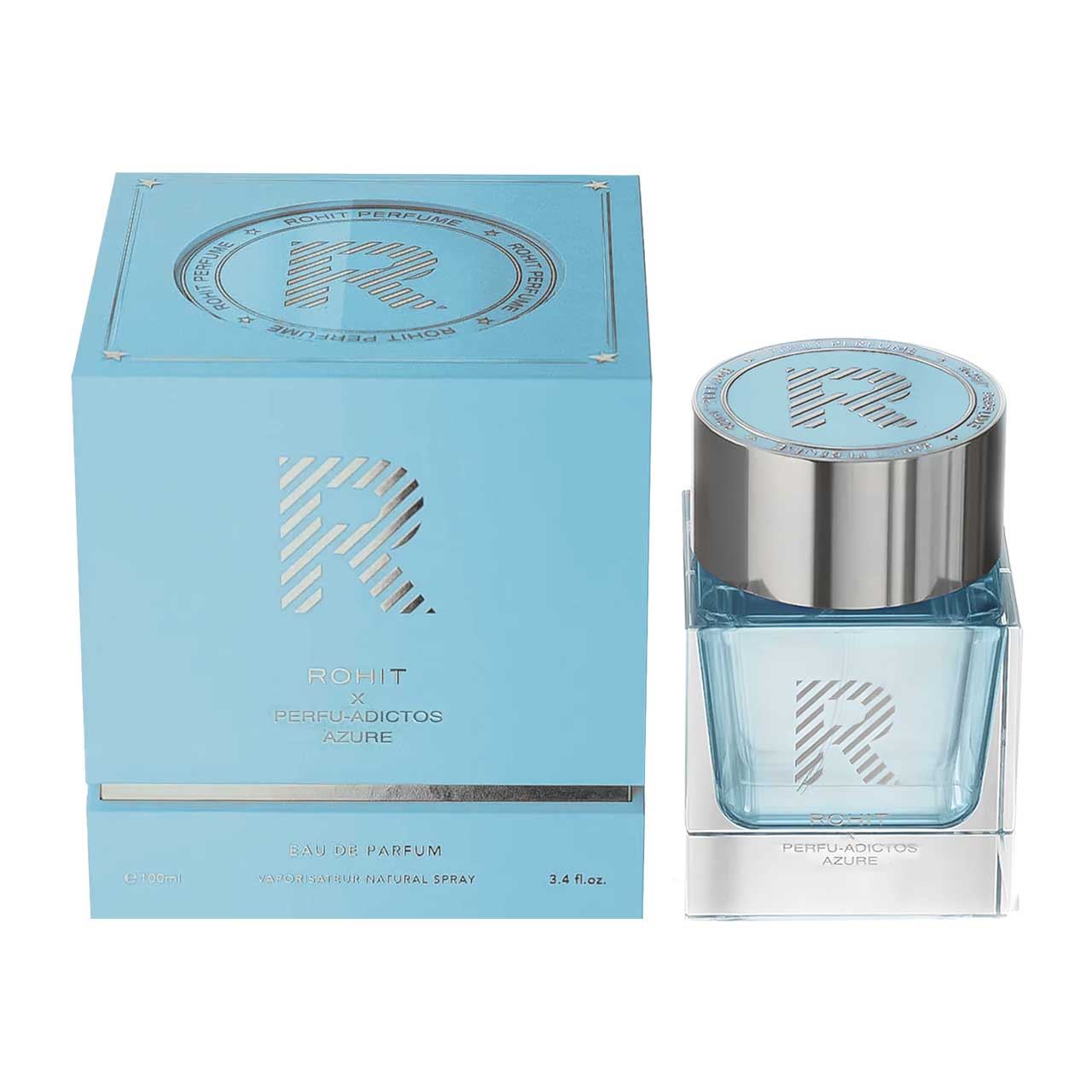 perfume rohit azure by bharara 100ml agua de perfume hombre