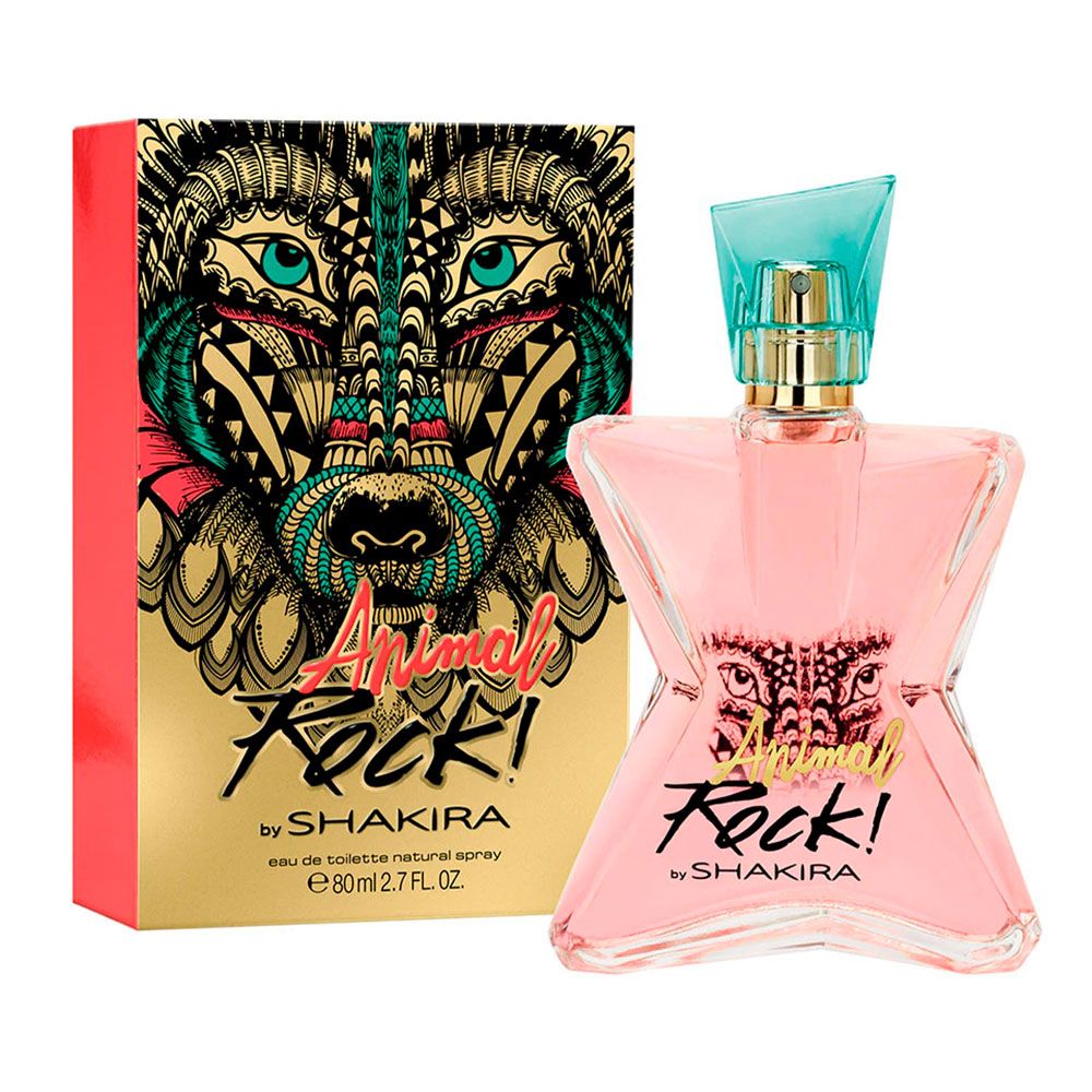 perfume shakira animal rock agua de tocador 80ml dama
