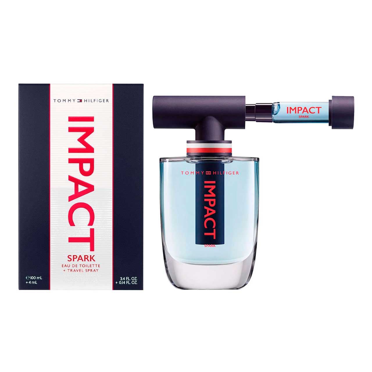 perfume tommy impact spark 100 ml + travel 4ml hombre
