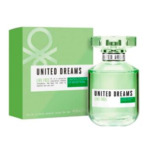 perfume united dreams live free agua de tocador 80ml dama