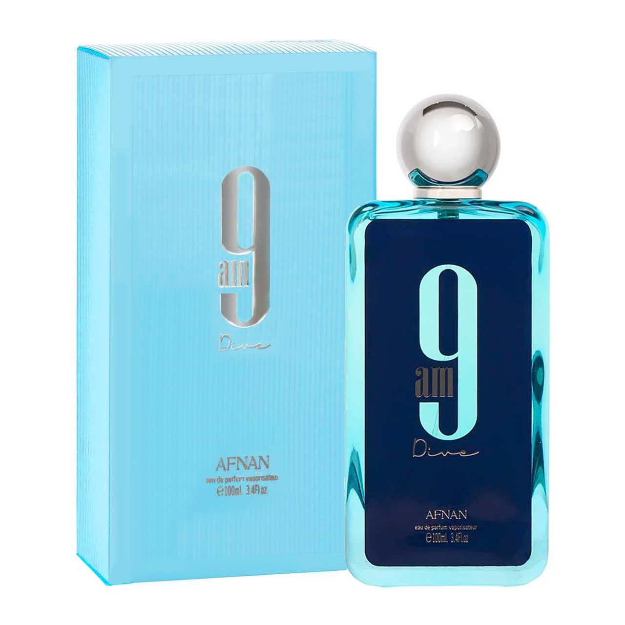 perfume arabe afnan 9am dive 100ml agua de perfume unisex