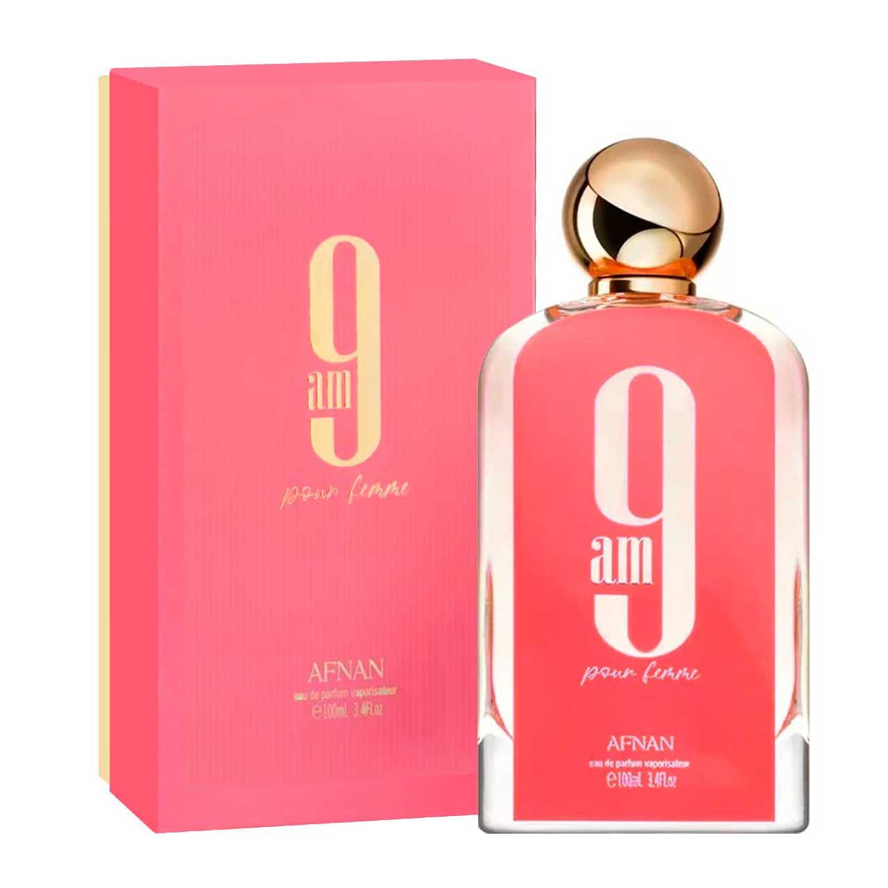 perfume arabe afnan 9am pour femme rosa 100ml agua de perfume dama