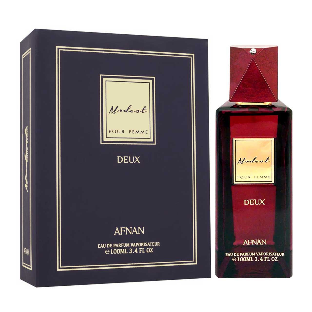 perfume arabe afnan modest deux 100ml agua de perfume dama