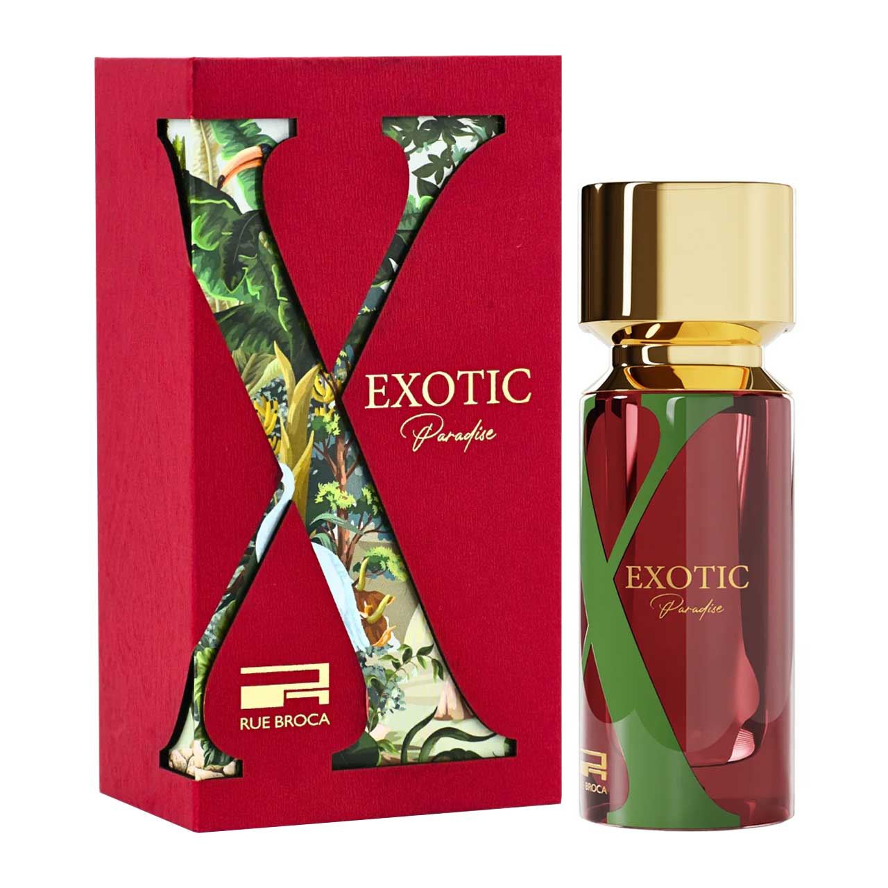 perfume arabe afnan rue broca exotic paradise 100ml agua de perfume dama