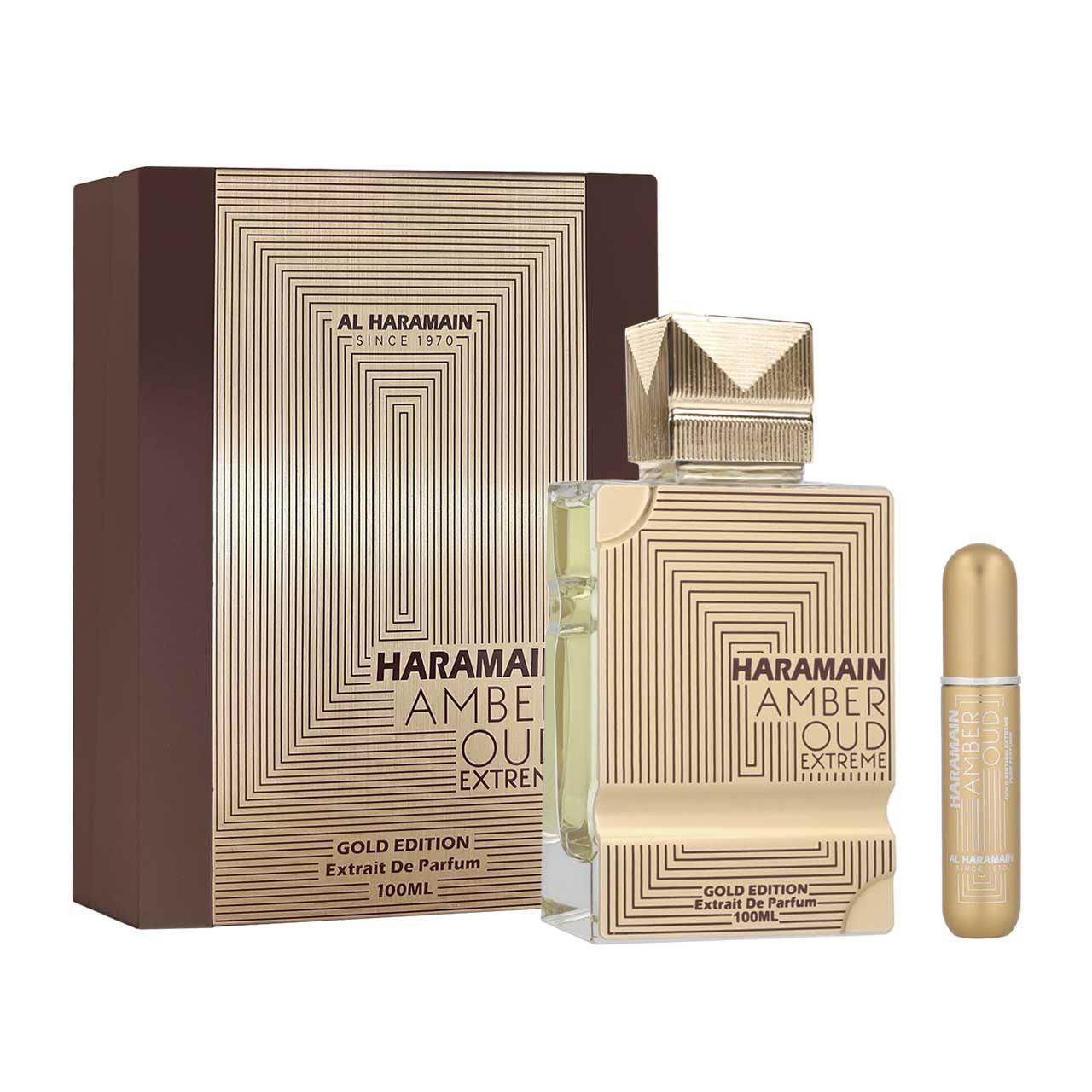 perfume arabe amber oud gold extreme + refinable by al haramain extrait de parfum 100ml unisex