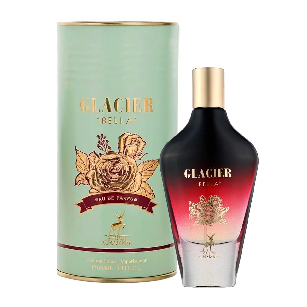 perfume arabe glacier bella by maison alhambra 100ml agua de perfume dama