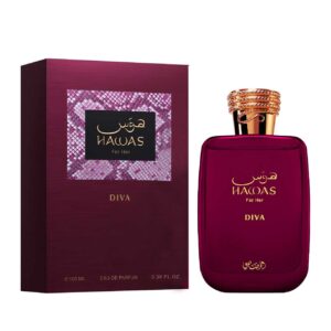 perfume arabe hawas diva 100ml agua de perfume dama