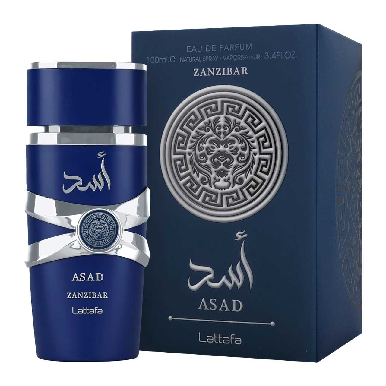 perfume arabe lattafa asad zanzibar 100ml agua de perfume hombre