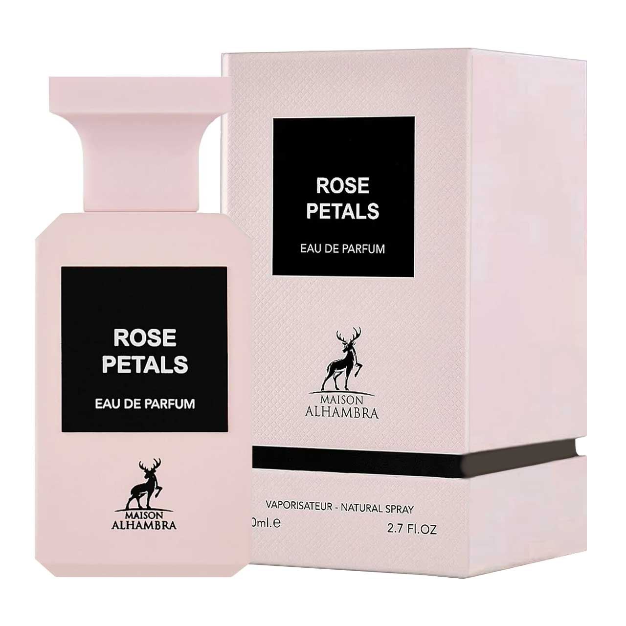 perfume arabe maison alhambra rose petals agua de perfume 80ml dama