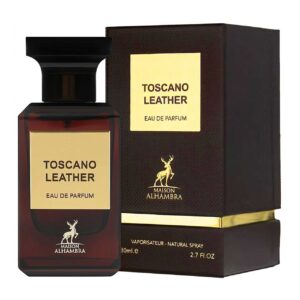 perfume arabe maison alhambra toscano leather agua de perfume 80ml hombre