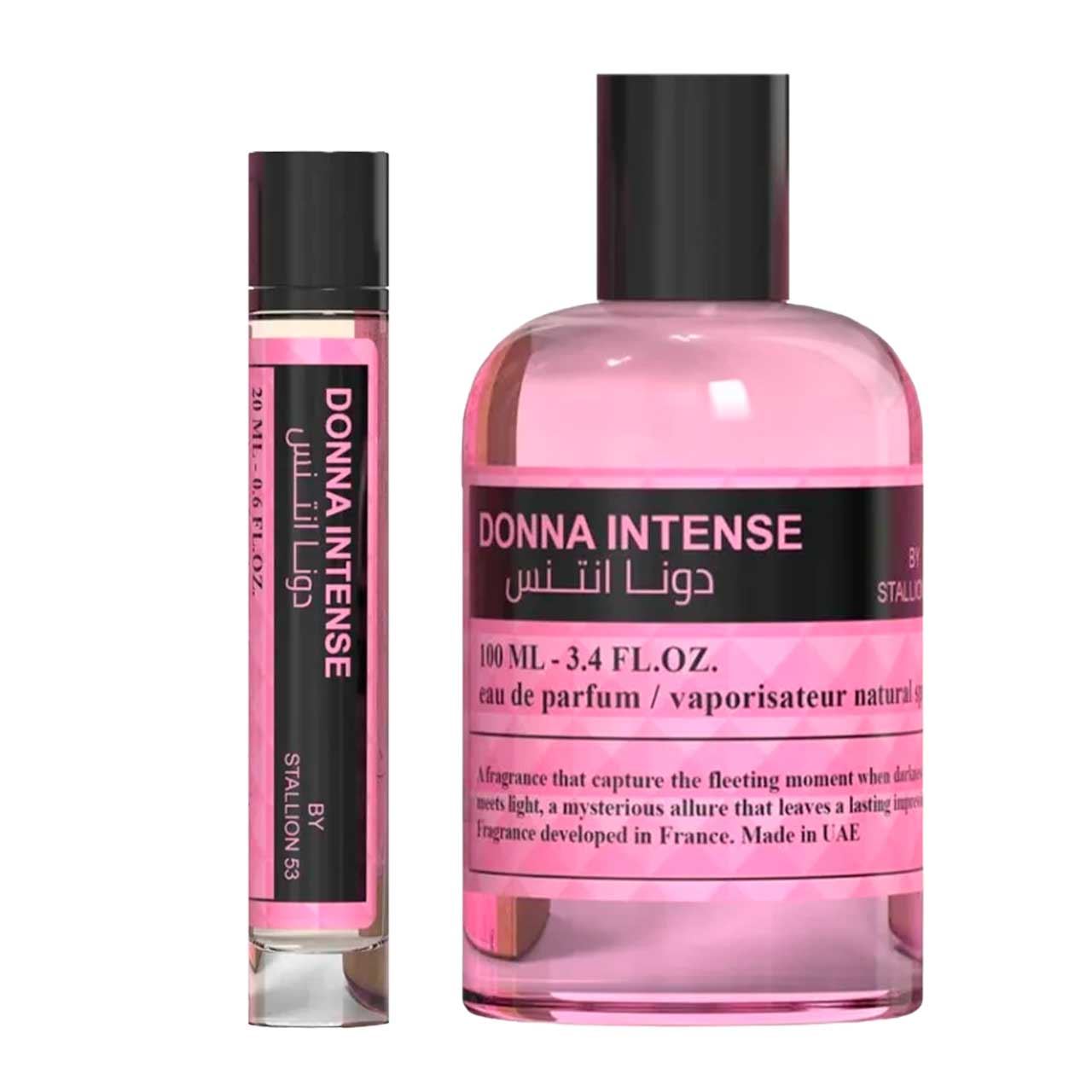 perfume arabe stallion donna intense + travel 20ml 100ml agua de perfume dama 3