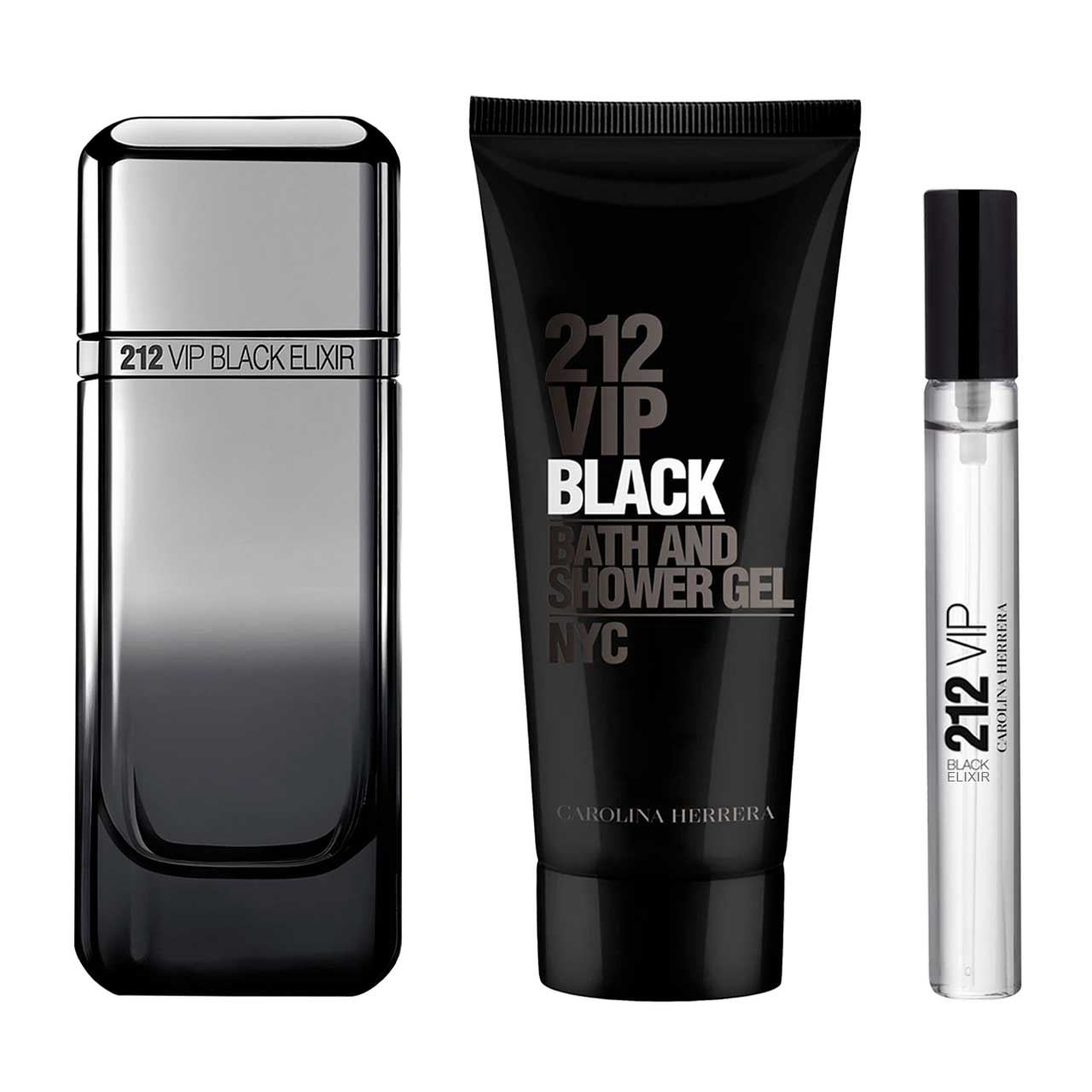 set 212 vip black elixir navidad de 3pzs hombre 3