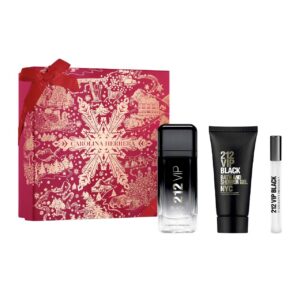 set 212 vip black navidad de 3pzs hombre