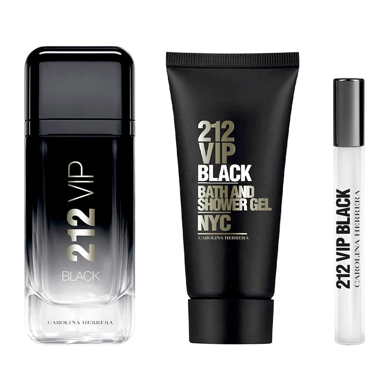 set 212 vip black navidad de 3pzs hombre 3