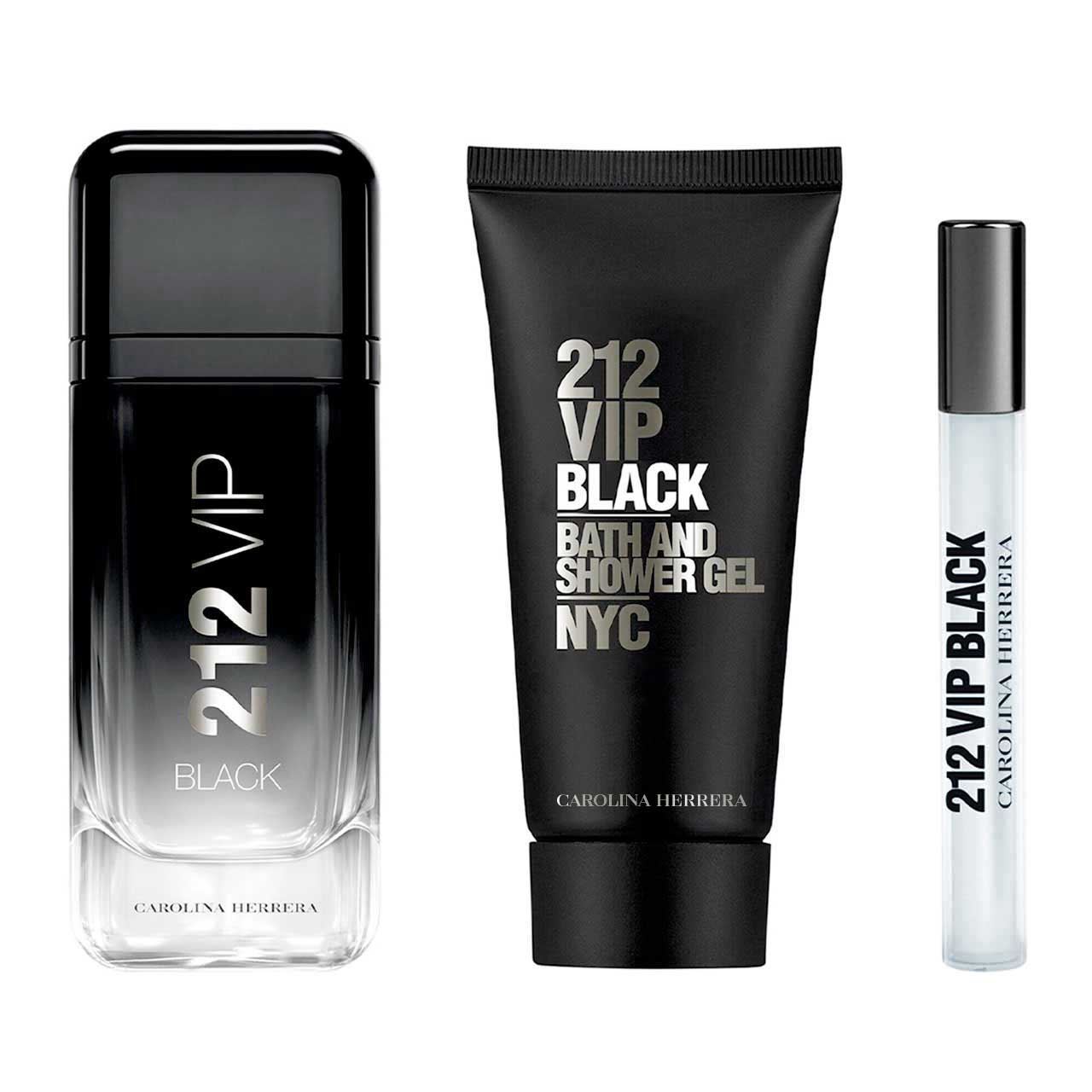 set 212 vip black de 3pzs hombre 3