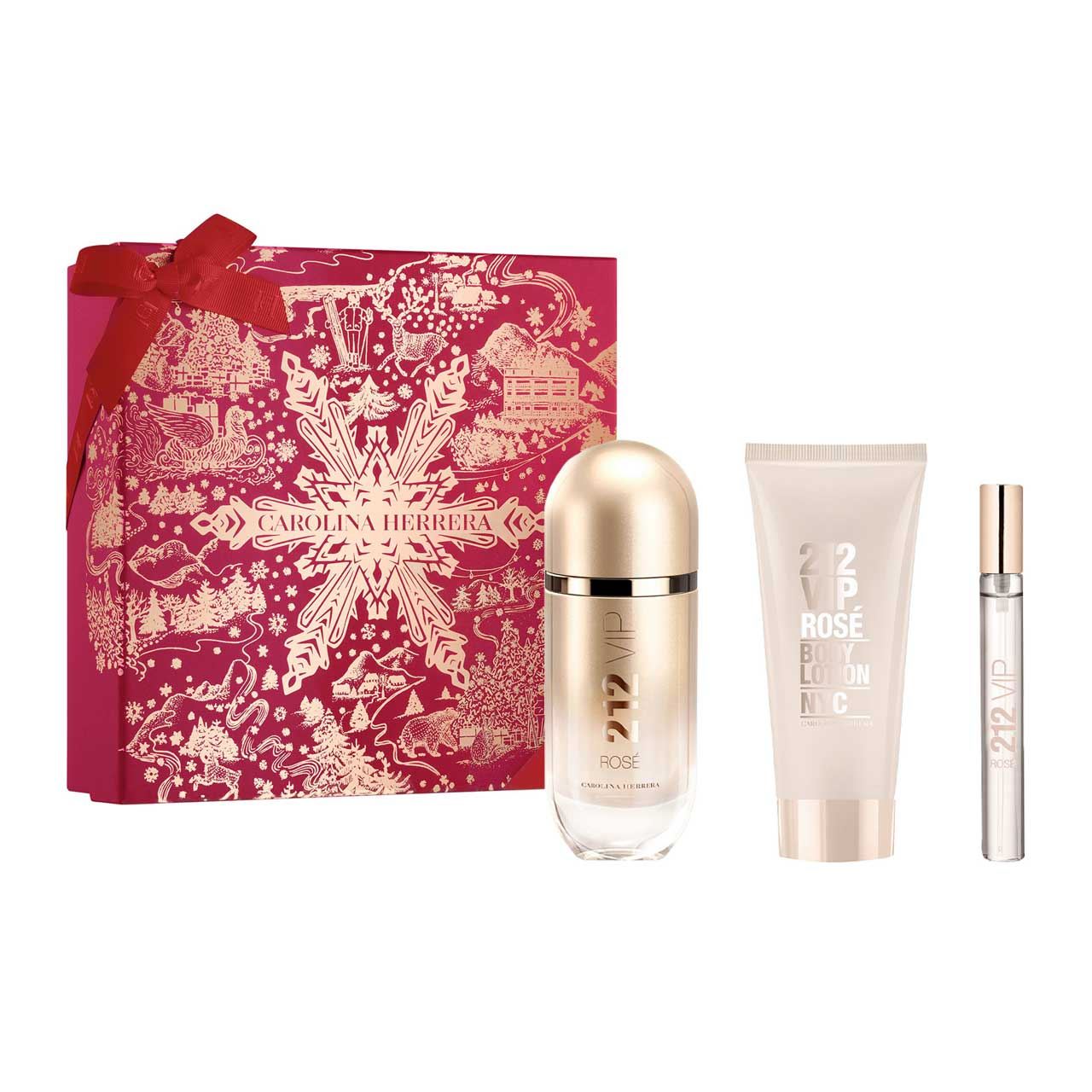 set 212 vip rose navidad de 3pzs dama