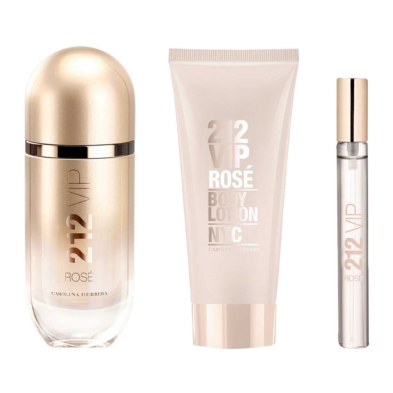 set 212 vip rose navidad de 3pzs dama 3