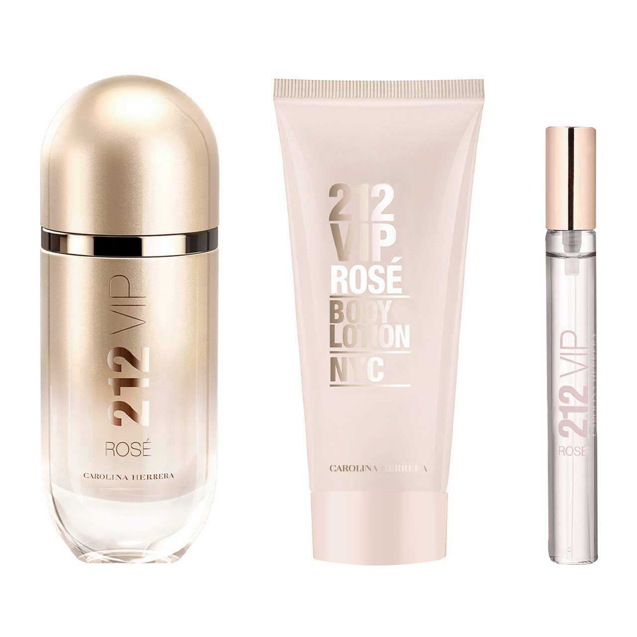 set 212 vip rose de 3pzs dama 3