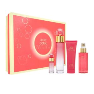 set 360 coral de 4pzs dama