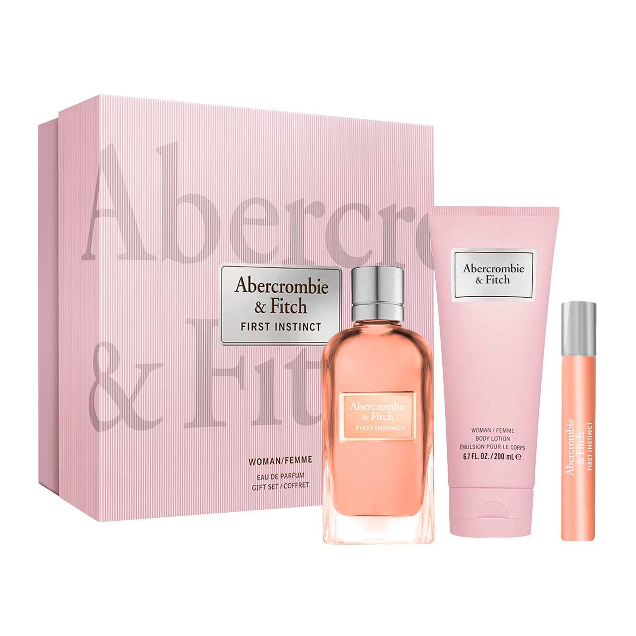 set abercrombie fitch first instinct de 3pzs dama
