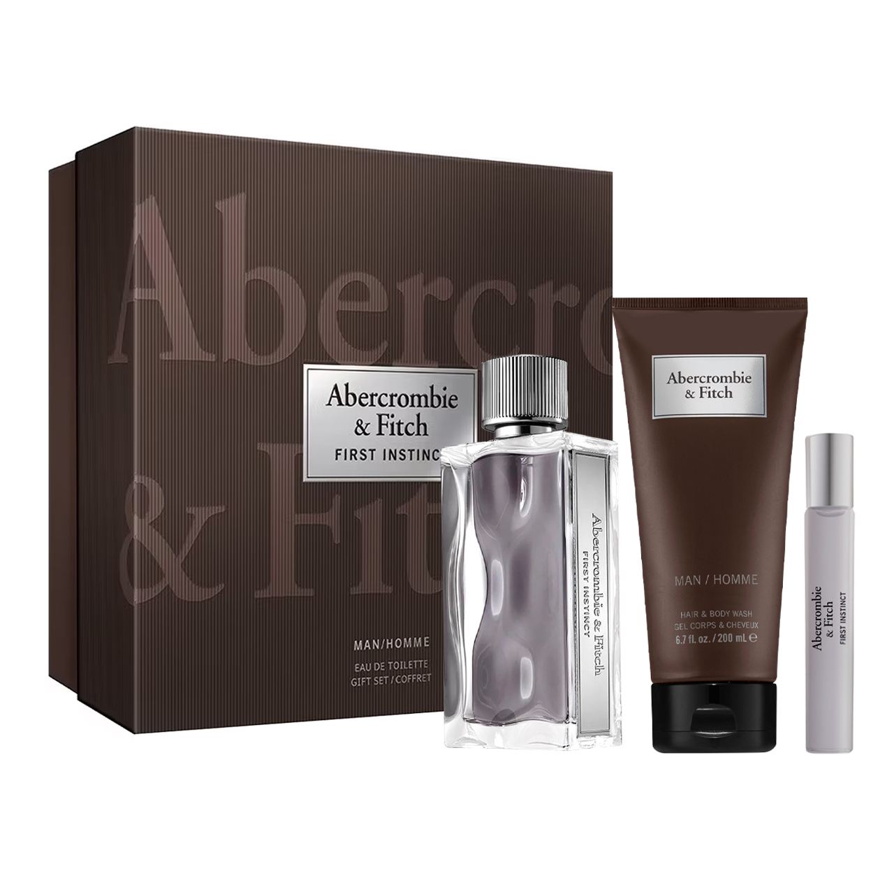 set abercrombie fitch first instinct de 3pzs hombre
