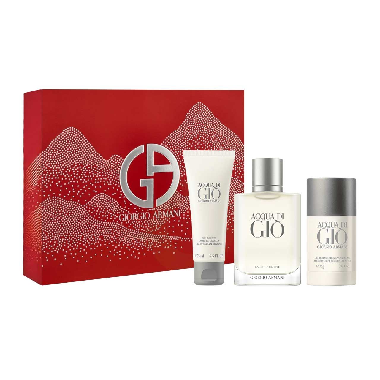 set acqua di gio de 3pzs hombre