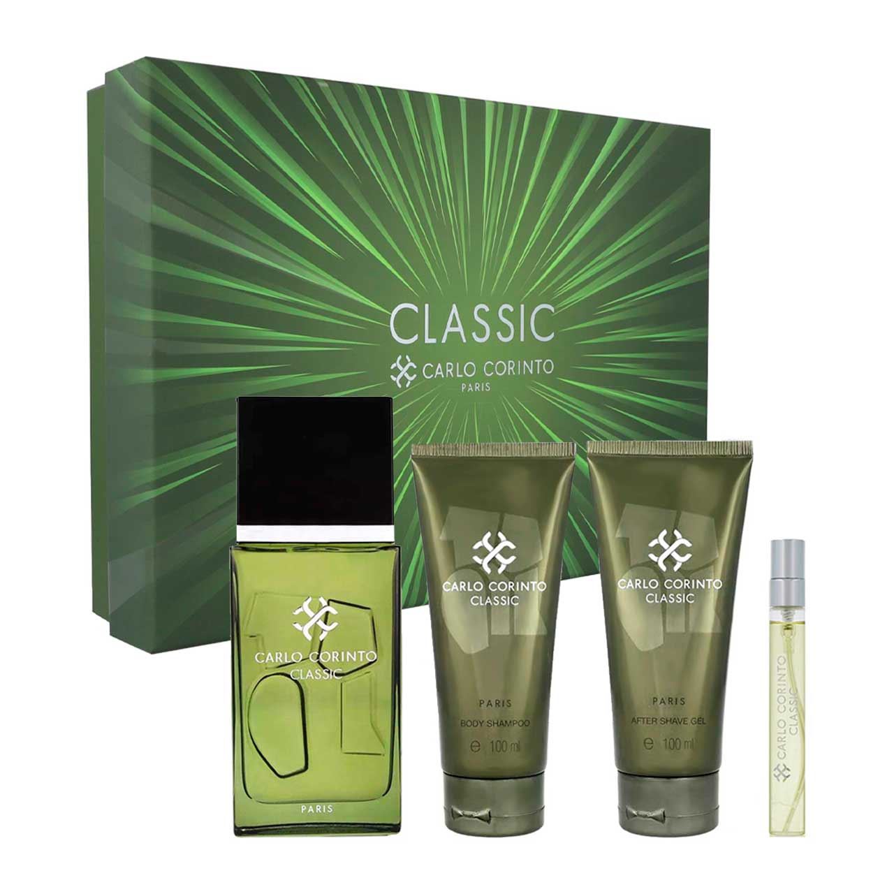 set carlo corinto de 4pzs hombre