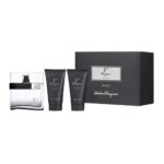 set f by ferragamo black de 3pzs hombre
