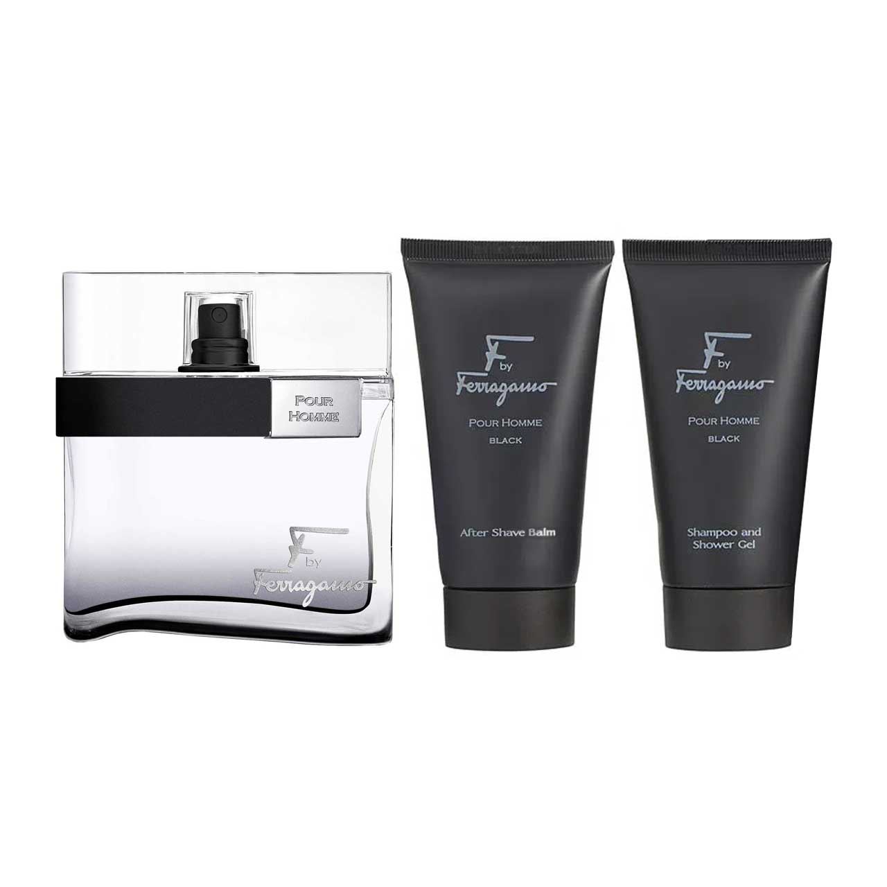 set f by ferragamo black de 3pzs hombre 3